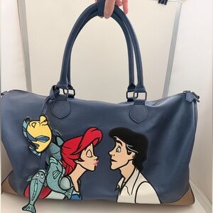 PRE-LOVED DANIELLE NICOLE Little Mermaid Kiss the Girl Weekender Bag